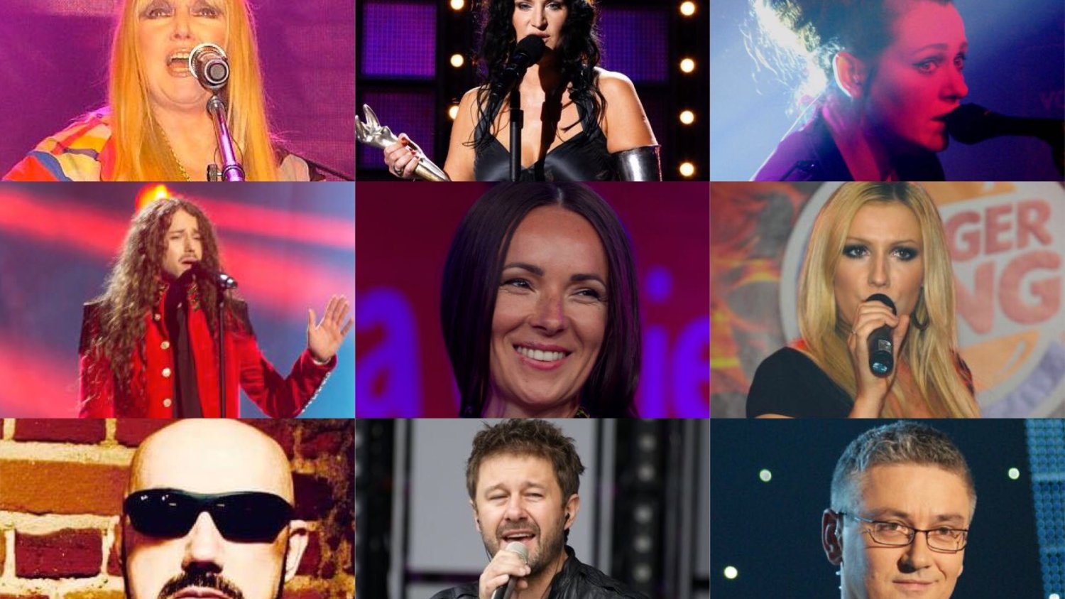 Maryla Rodowicz fot. Paweł Zienowicz / Kayah fot. Łukasz Skrzypceki / Katarzyna Nosowska fot. Pepart / Michał Szpak fot. Albin Olsson / Kasia Kowalska fot. Ralf Lotys / Katarzyna Cerekwicka fot. Bartek Kucharczyk / Grzegorz Skawiński fot. Qczi / Andrzej P