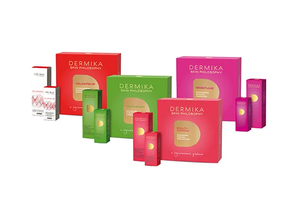 W ofercie marki Dermika Salon & Spa znalazły się cztery zestawy: Tea Therapy, Neobotuline, Beauty Express i Volumatrix Rf