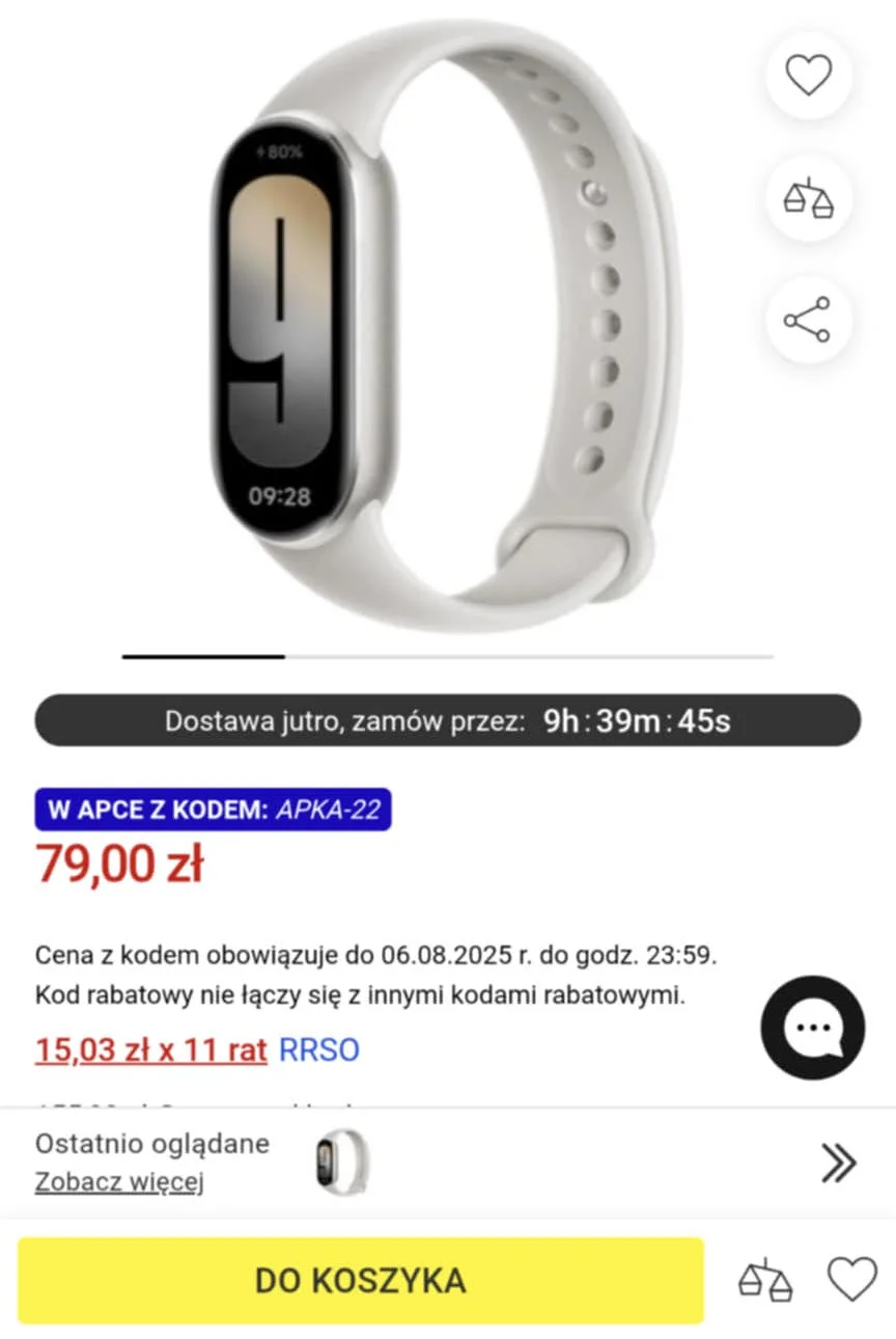 Opaska Xiaomi przeceniona o ponad połowę. Ludzie rzucili się na okazję