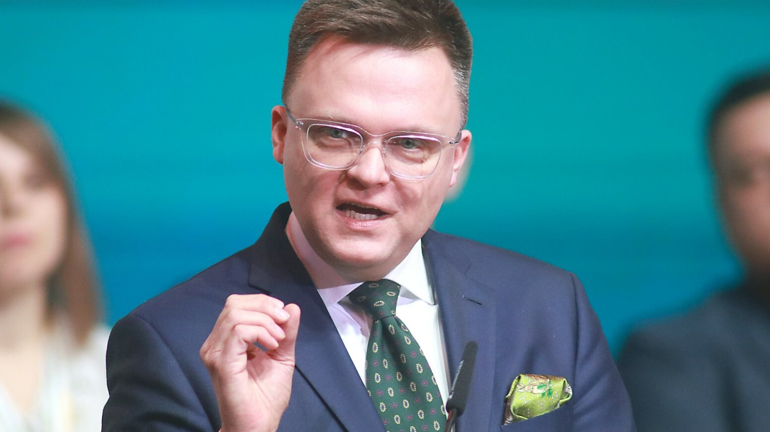 Lider Polska 2050 Szymon Hołownia.