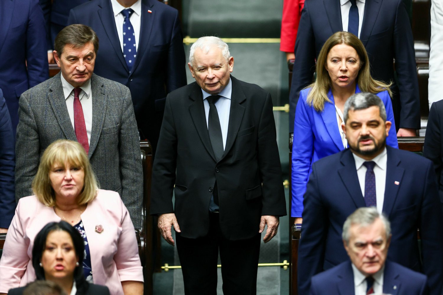 Prezes PiS Jarosław Kaczyński w Sejmie