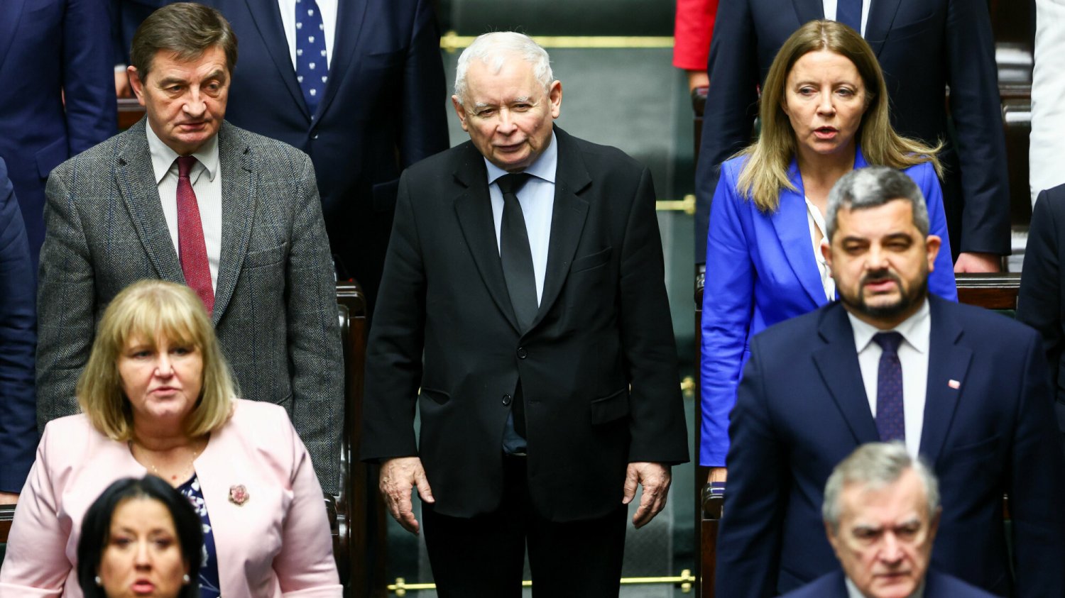Prezes PiS Jarosław Kaczyński w Sejmie