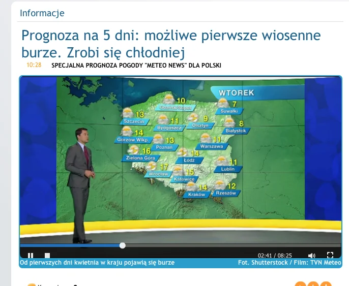 Dziennikarze TVN Meteo nie żartują. Rzeczywiście następne dni mają być chłodniejsze