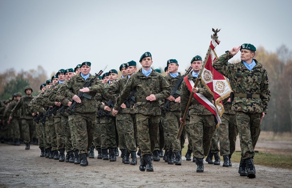 Polska warta honorowa w Drawsku Pomorskim. Fot. U.S. Army Europe Images/Flickr