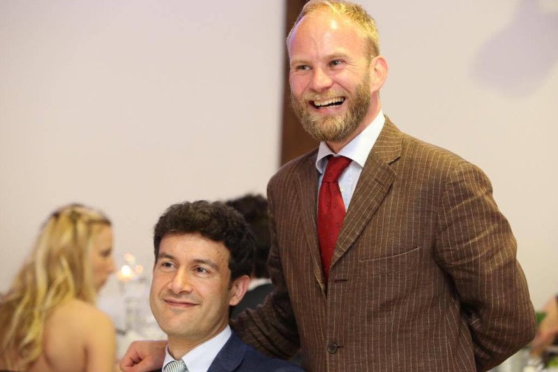 Dr hab. Jakub Urbanik ze swoim partnerem