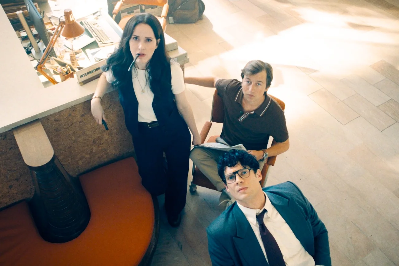 Rachel Brosnahan, Skyler Gisondo i David Corenswet w filmie "Superman"