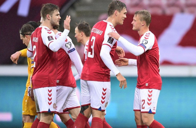 Dania już do przerwy prowadziła z Mołdawią 5:0.