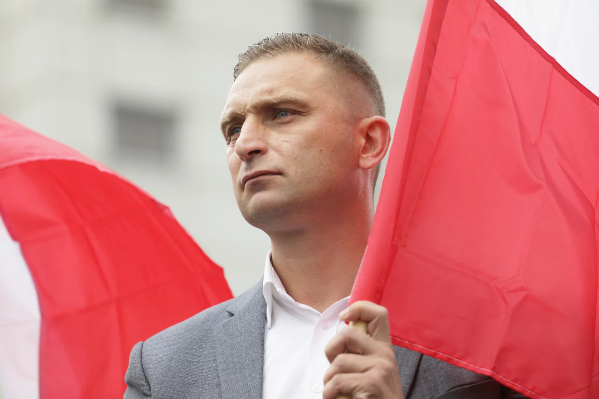 Prezes Stowarzyszenia Marsz Niepodległości Robert Bąkiewicz