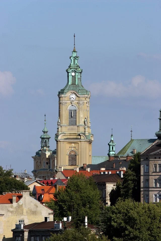 Wieża katedralna w Przemyślu to jeden z najbardziej charakterystycznych zabytków miasta.