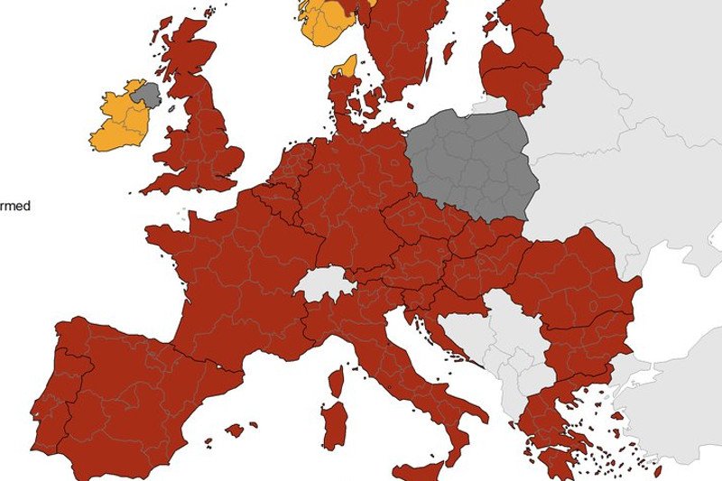 Brak tygodniowych danych z Polski dot. koronawirusa.