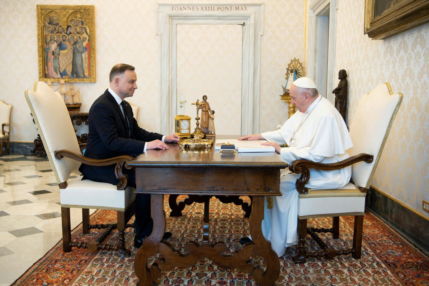 Prezydent Andrzej Duda w Watykanie rozmawiał m.in. o uchodźcach w Polsce. Prezydent Andrzej Duda w Watykanie rozmawiał m.in. o uchodźcach w Polsce