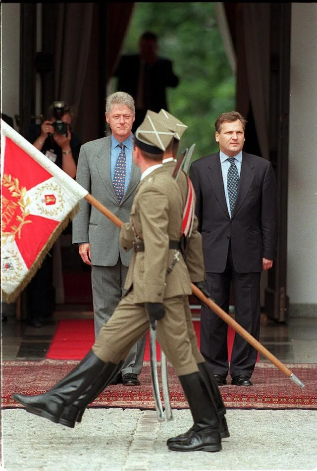 Bill Clinton i Aleksander Kwaśniewski w 1997 roku
