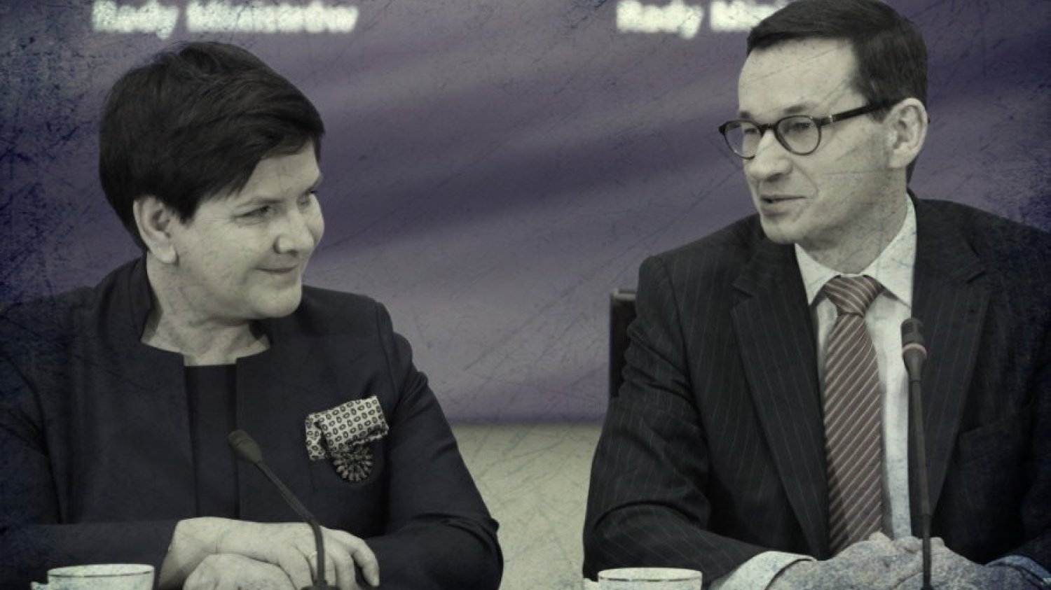 Beata Szydło i Mateusz Morawiecki (2018).