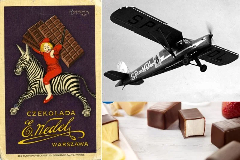 Jan Wedel był zleceniodawcą słynnej grafiki reklamowej "Chłopiec na zebrze", pomysłodawcą użycia samolotu RWD-13 w promocji marki, a także twórcą kultowej pianki Ptasie Mleczko ®