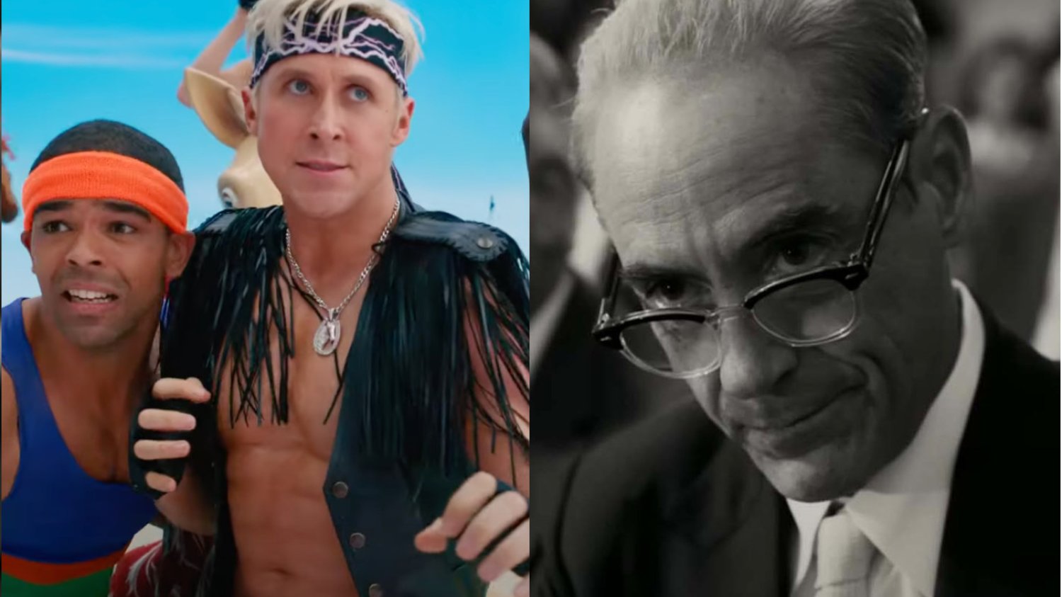 "Barbie" i "Oppenheimer", Ryan Gosling i Robert Downey Jr., Oscary 2024, najlepszy aktor drugoplanowy Ryan Gosling w "Barbie" i Robert Downey Jr. w "Oppenheimer"