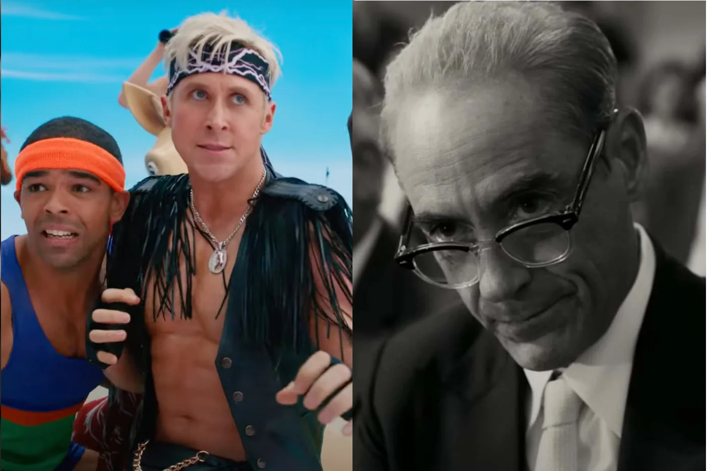Ryan Gosling w "Barbie" i Robert Downey Jr. w "Oppenheimer"
