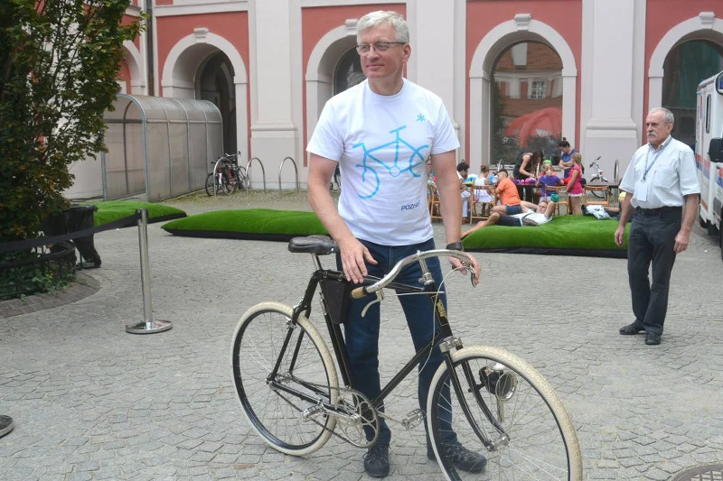 Prezydent Poznania, do pracy jeździ na rowerze