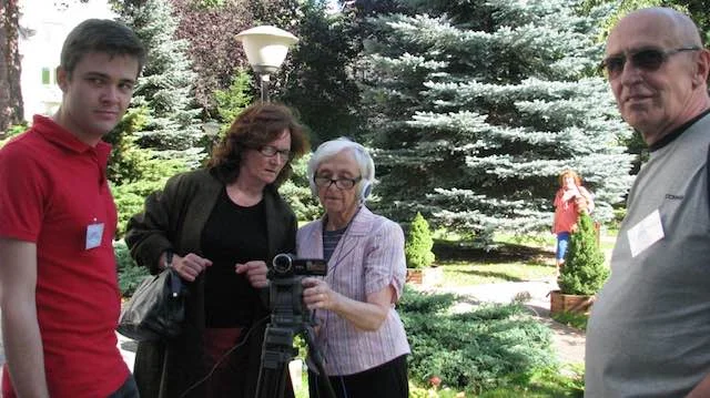 Warszawscy seniorzy podczas projektu "Seniorzy o sobie"