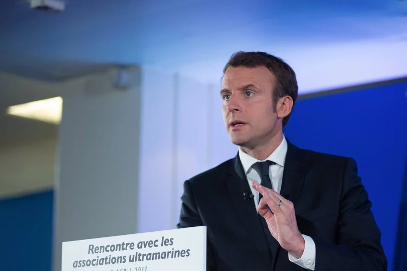 Emmanuel Macron, kandydat lewicy na prezydenta Francji.