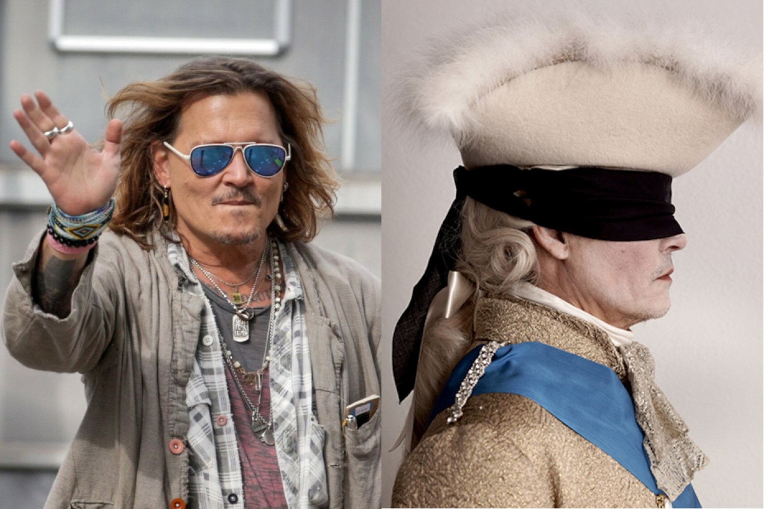 Johnny Depp jako Ludwik XV Johnny Depp jako Ludwik XV