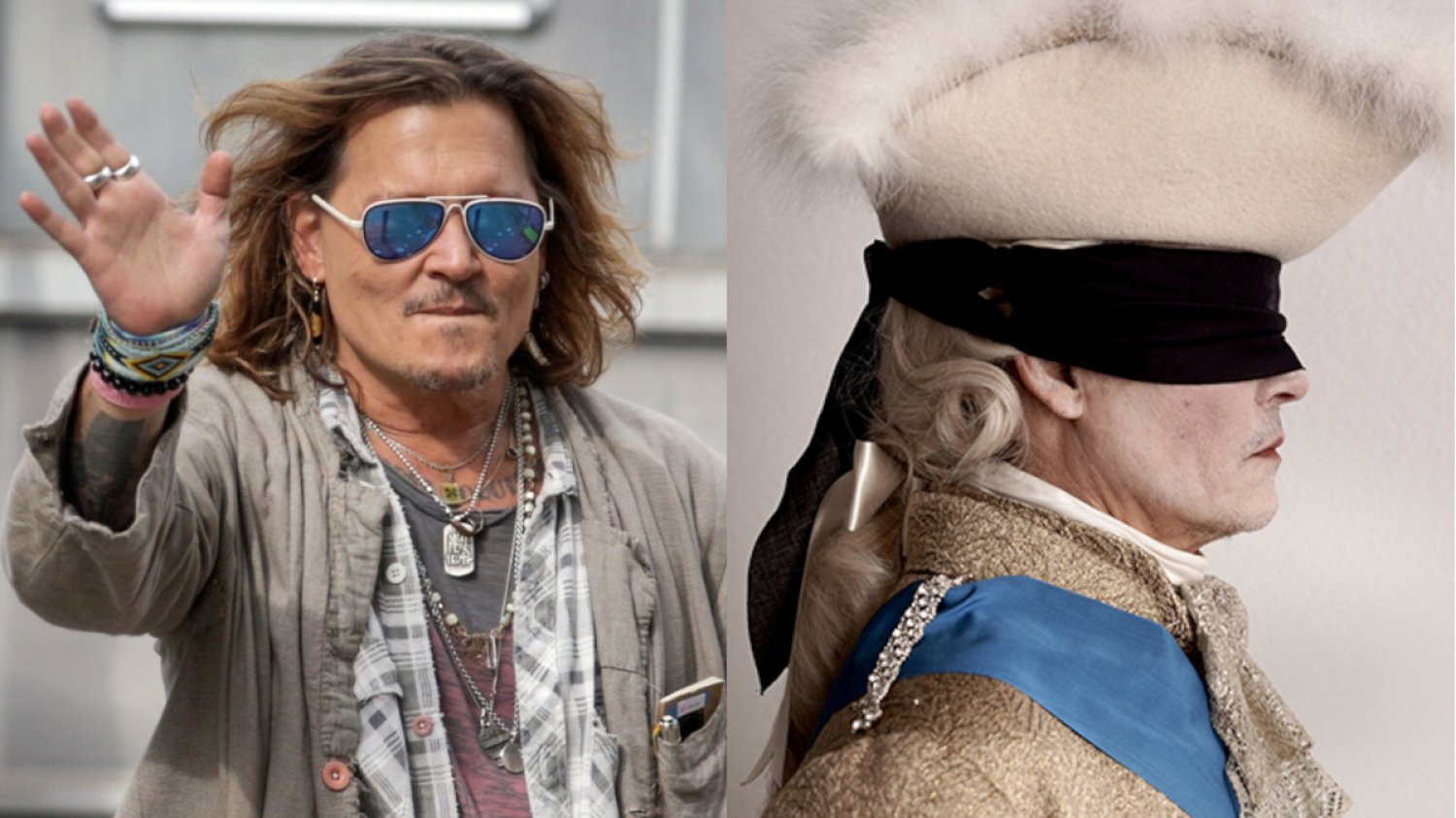 Johnny Depp jako Ludwik XV Johnny Depp jako Ludwik XV