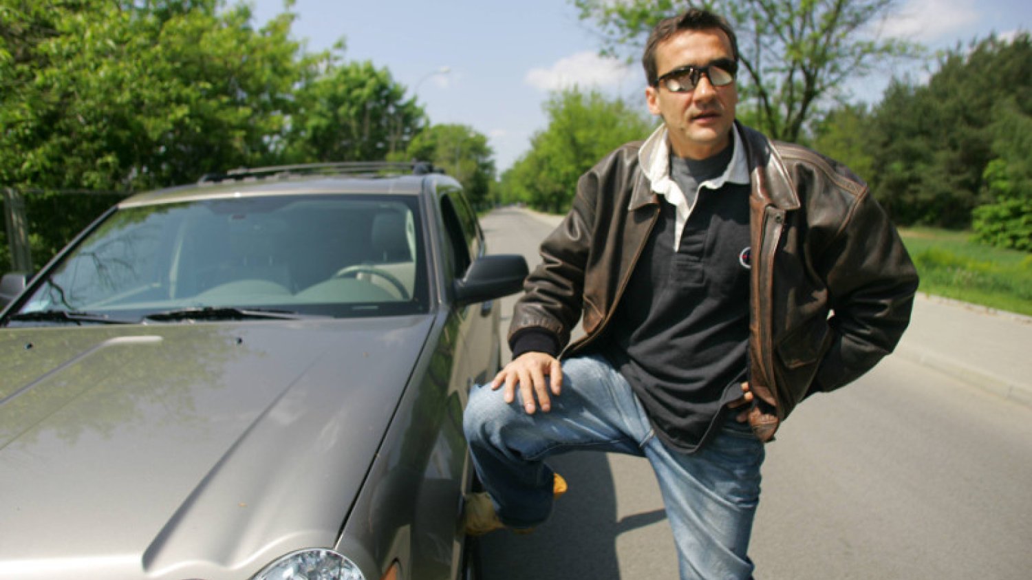 Mariusz Max Kolonko w 2005 roku, kiedy miał znacznie młodszą od siebie dziewczynę.