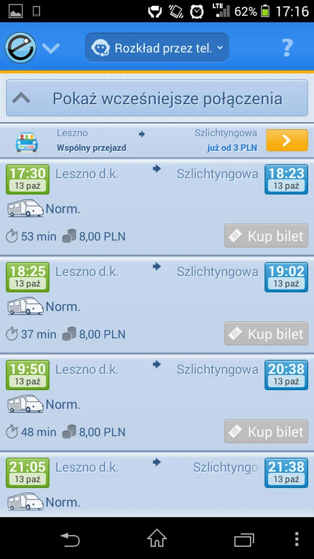 E-podróżnik sprawdza się w planowaniu podmiejskich i pozamiejskich tras