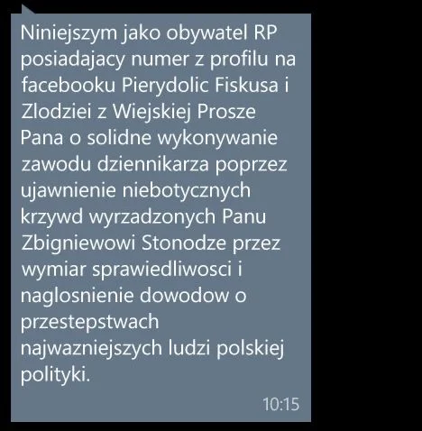 SMS "podstawowy"