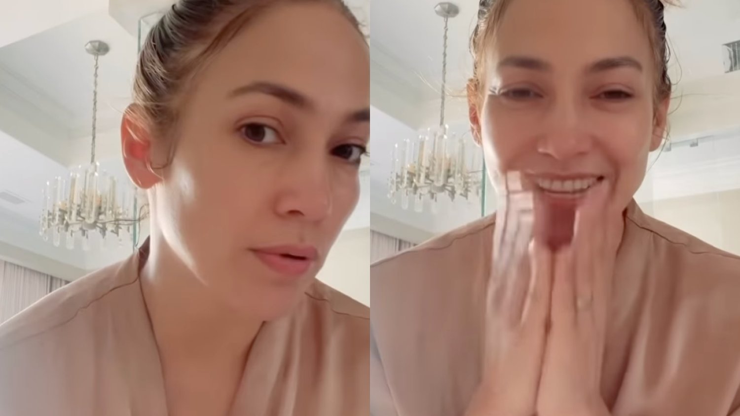 Jennifer Lopez zapozowała bez makijażu. Niedawno skończyła 54 lata [WIDEO]