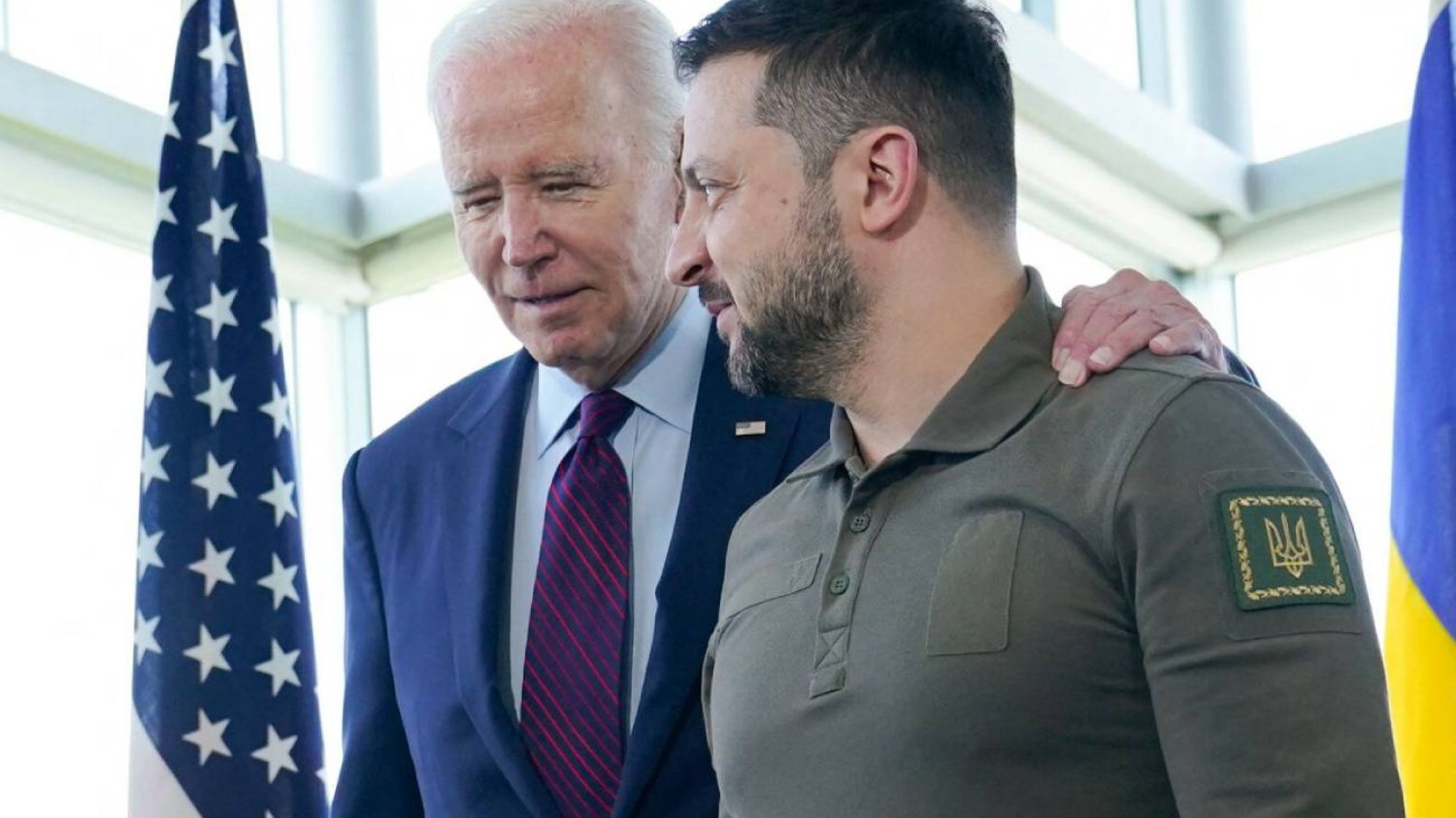Wołodymyr Zełenski i Joe Biden