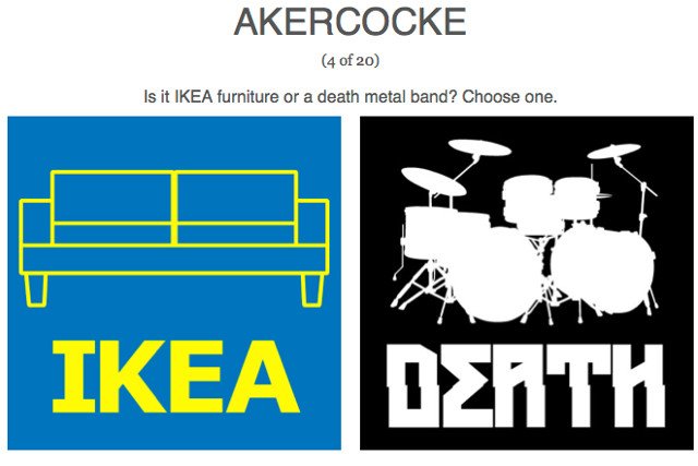 Nazwa krzesła z IKEI czy black metalowej kapeli?