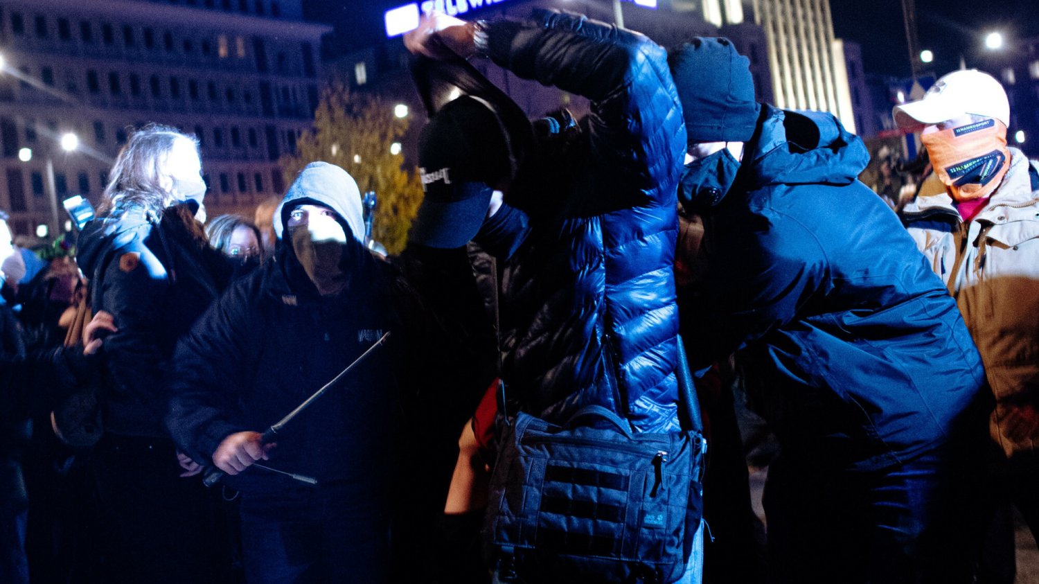 Jeden z protestów SK w Warszawie. Zdjęcie ilustracyjne. Jeden z protestów SK w Warszawie. Zdjęcie ilustracyjne.