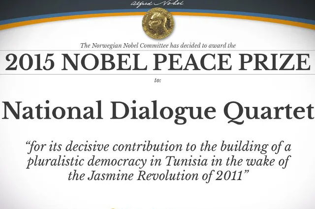 Laureatem tegorocznej Pokojowej Nagrody Nobla został tunezyjski Narodowy Kwartet Dialogu
