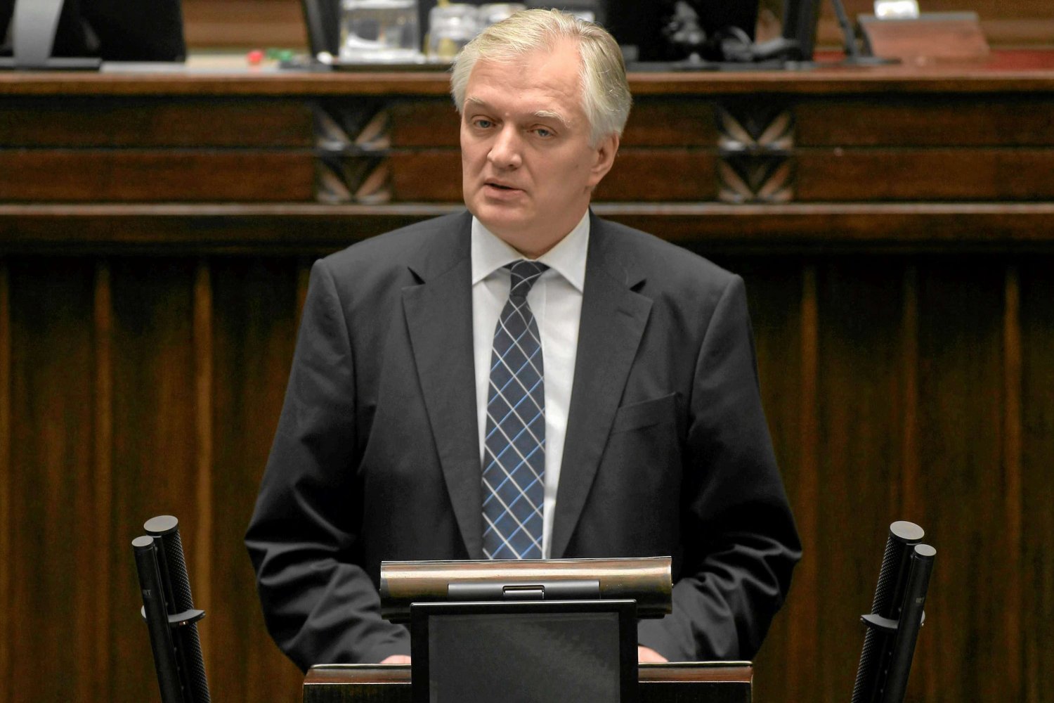 Jarosław Gowin na mównicy sejmowej