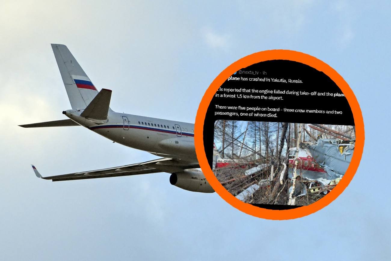 Zdjęcie ilustracyjne. Samolot rozbił się na terenie Rosji. Jest ofiara śmiertelna.