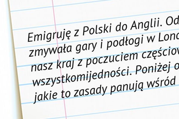 "Od 12 maja będę zmywała gary i podłogi w Londynie"