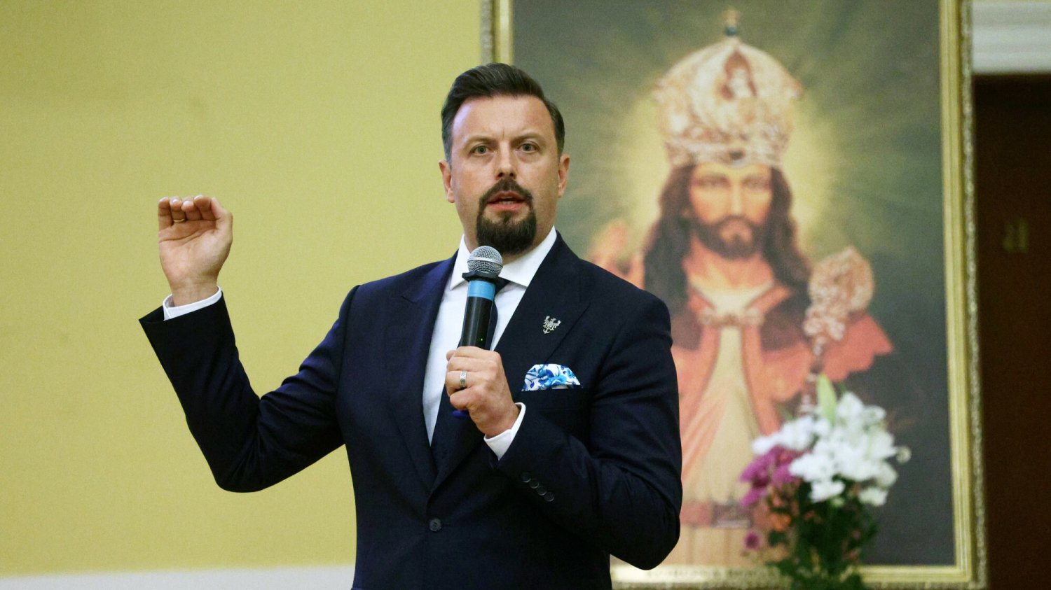 Rafał Piech, lider Polska jest Jedna, to bardzo wierzący człowiek
