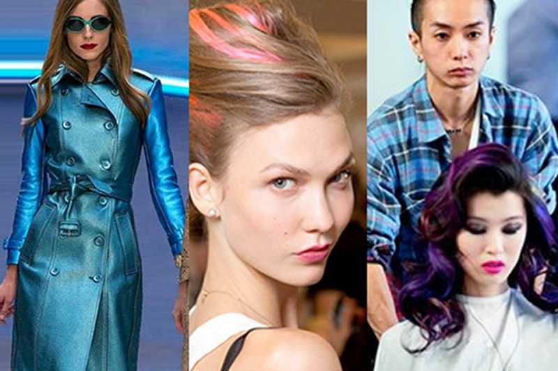 Trendy tej wiosny to głównie dużo koloru we włosach i neonowe  ubrania