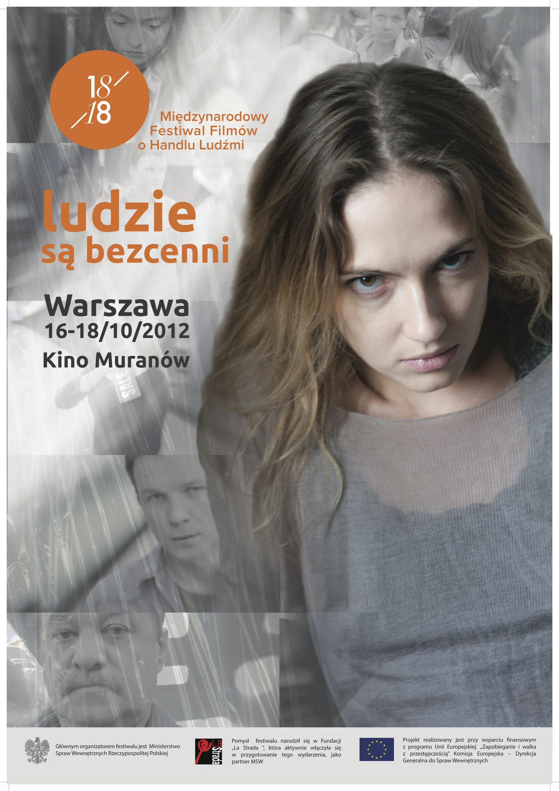 Plakat do pierwszego Międzynarodowego Festiwalu Filmów o Handlu Ludźmi