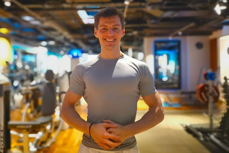 Rozmowę oczywiście przeprowadziliśmy w klubie fitness