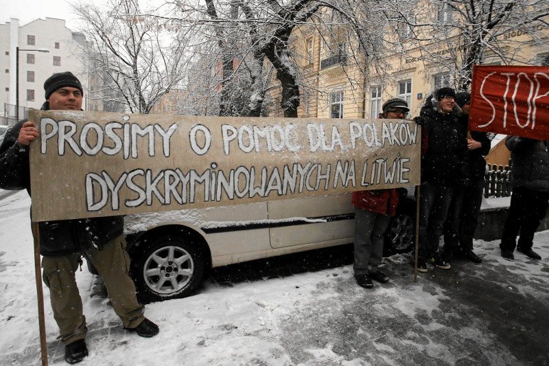 Protest w Warszawie, 2013 rok.