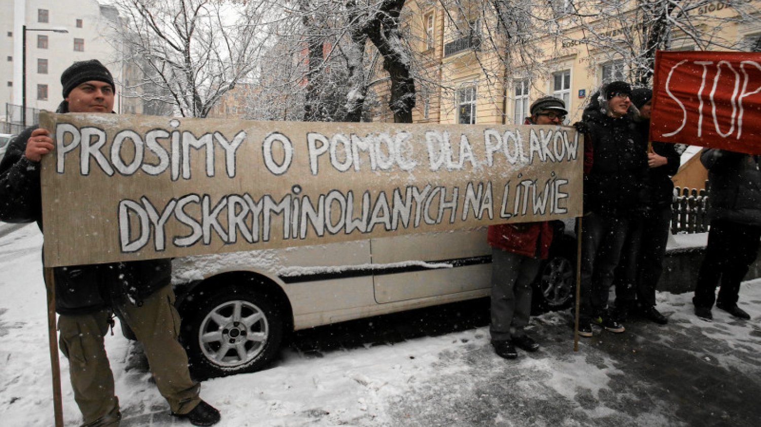 Protest w Warszawie, 2013 rok.