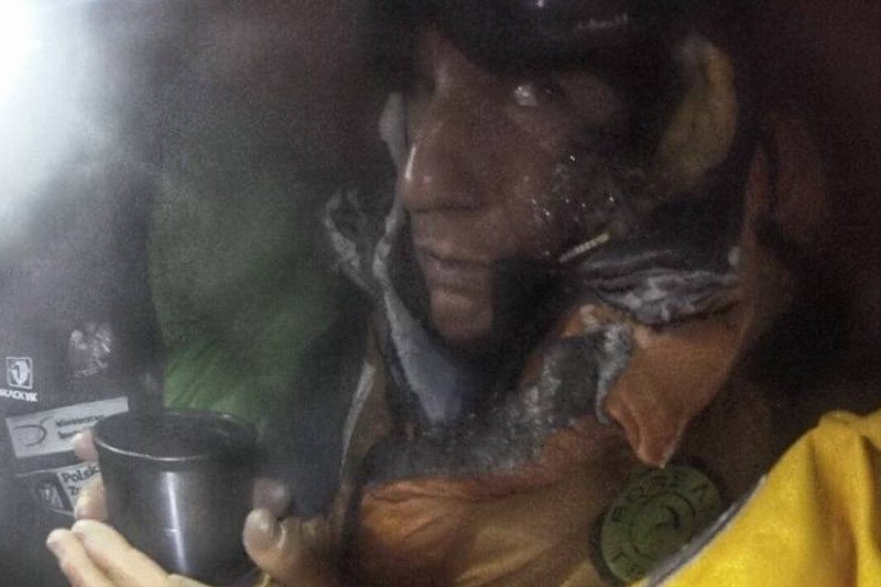 Elisabeth Revol już po uratowaniu przez polskich himalaistów.