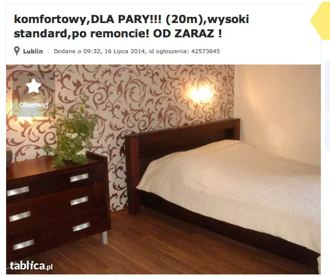 Tego typu ogłoszeń nie brakuje w sieci