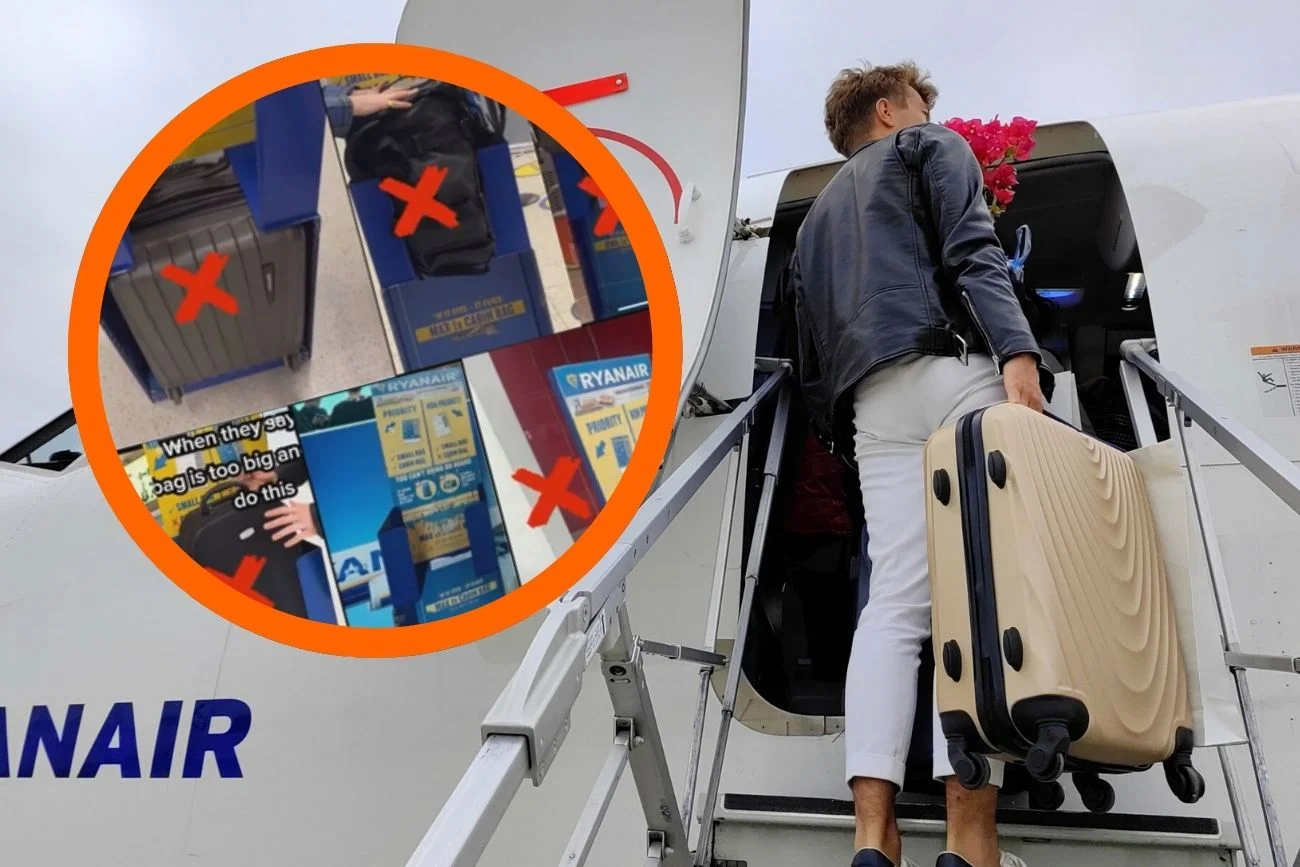 Ryanair nie oszukuje pasażerów w kwestii bagażu podręcznego Pokazał, jakie wymiary ma sorter Ryanaira