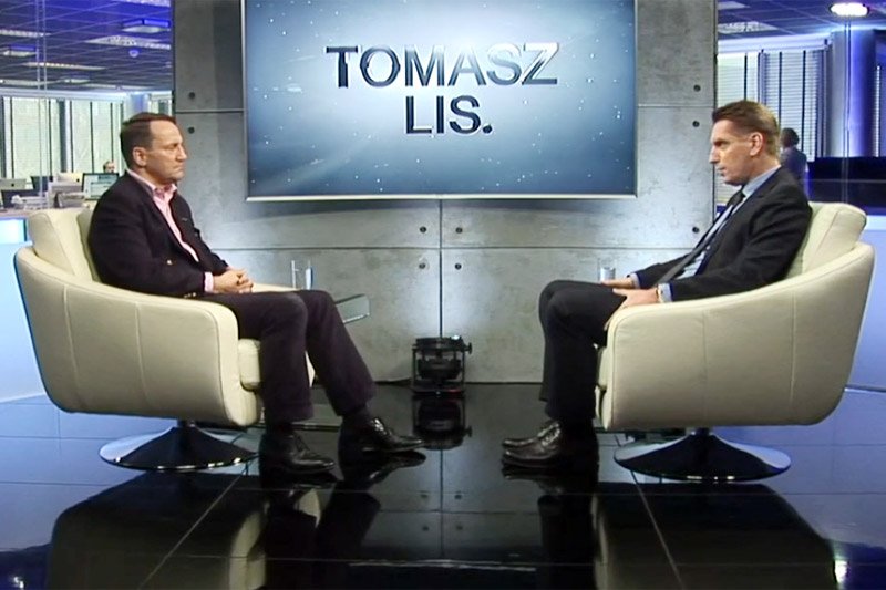 Radosław Sikorski był gościem programu "Tomas Lis." nadawanego w Onet.pl i Newsweek.pl.