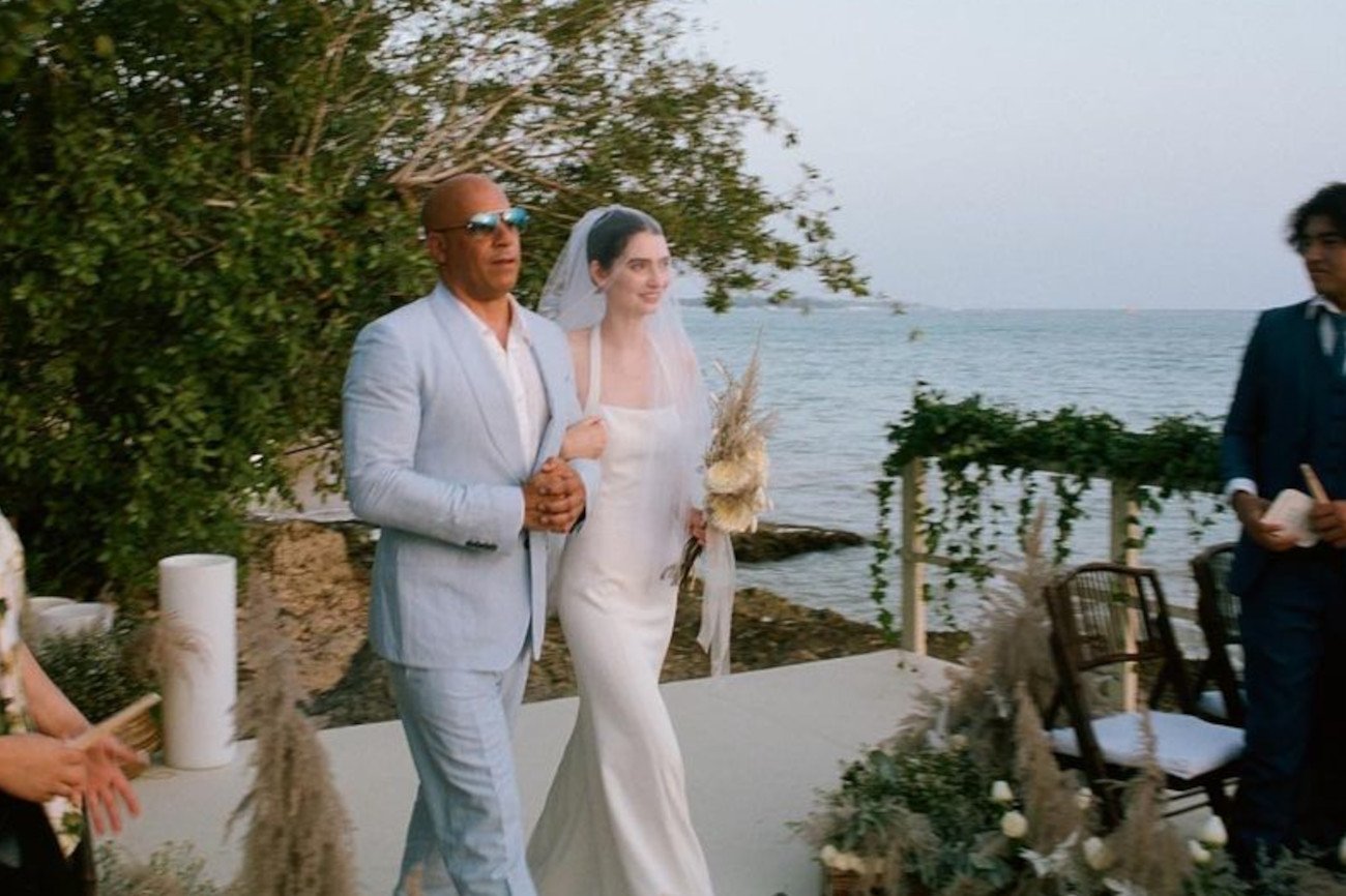 Vin Diesel odprowadził do ołtarza córkę zmarłego przyjaciela