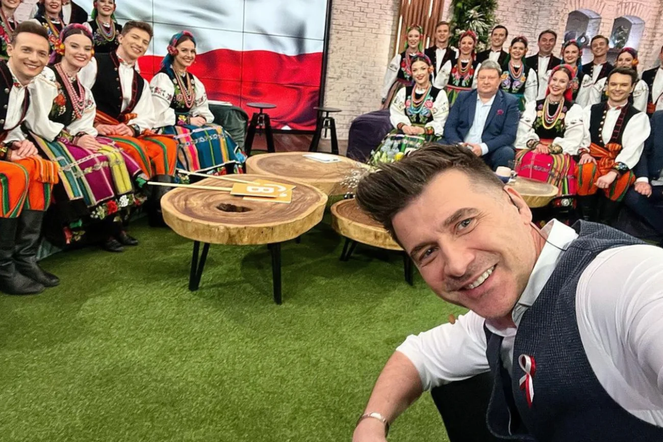 Tomasz Kammel zaskoczył na wizji "Pytania na śniadanie" TVP.