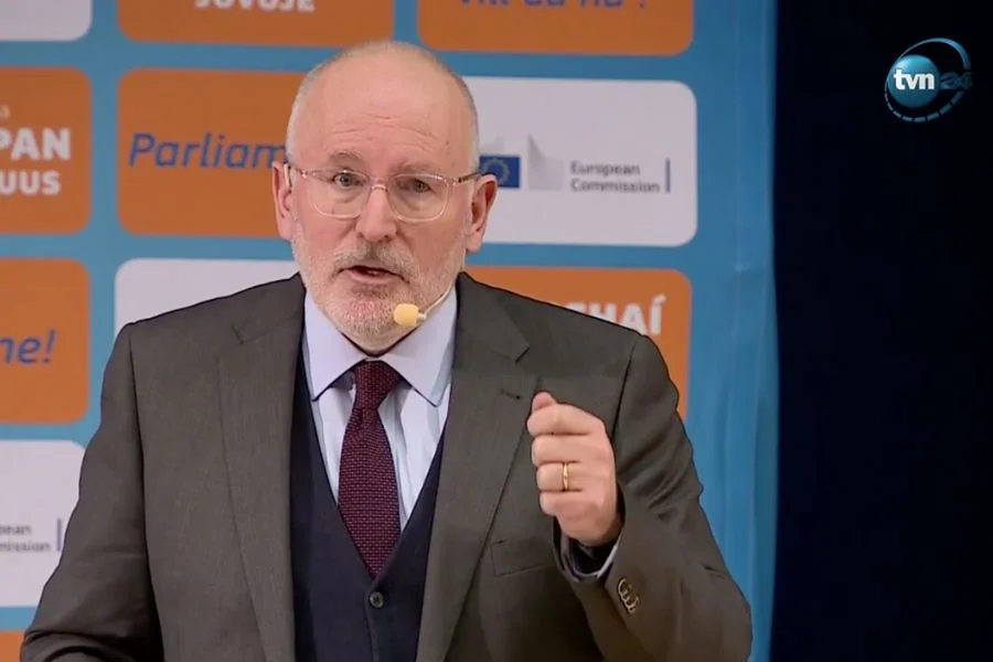 Frans Timmermans wzruszająco wspominał Pawła Adamowicza na Uniwersytecie Jagiellońskim w Krakowie.