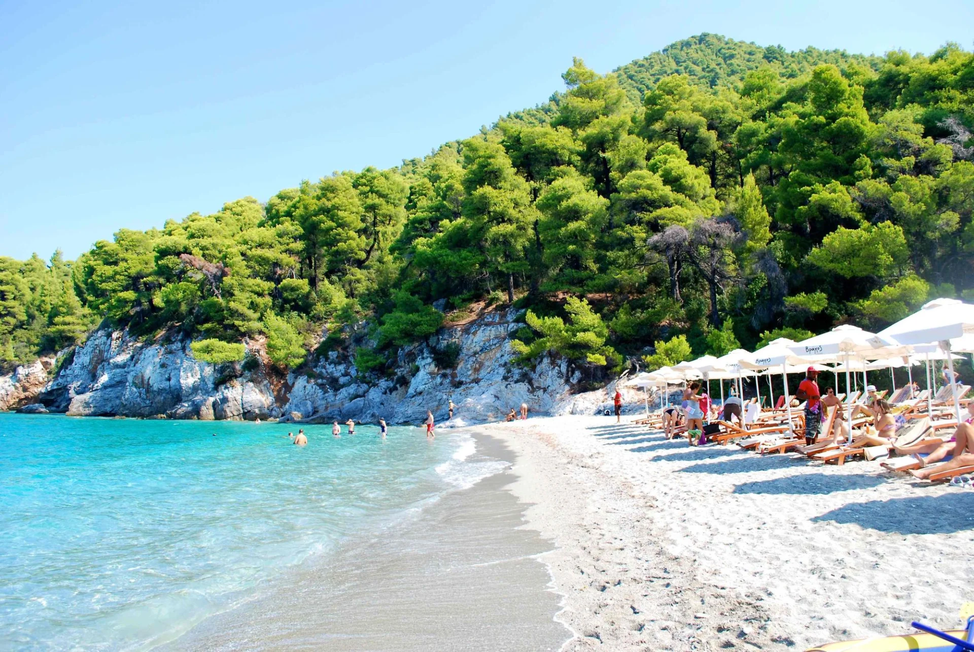 Plaża na wyspie Skopelos